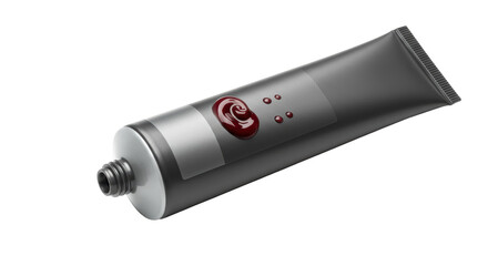 Isolated Oil paint tube art design