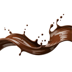 Chocolate splash wave