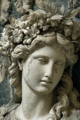 Demeter: The Ancient Greek Goddess of Harvest and Wisdom - A Classical Sculpture for Travel and Restoration Themes