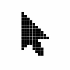 Obraz premium creative details Pixel mouse click cursor icon Vector Illustration