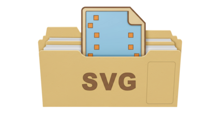 Isolated SVG File Folder