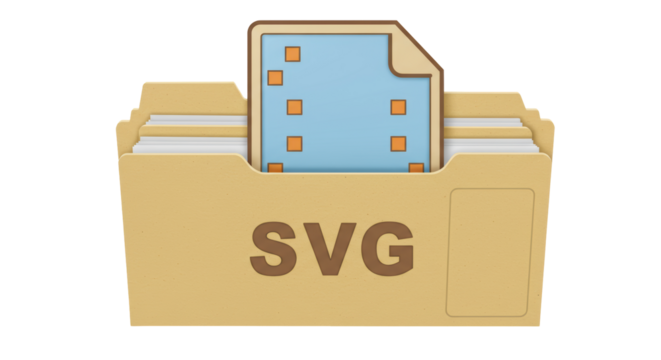 Isolated SVG File Folder
