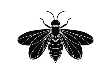 Silhouette art illustration of a firefly.eps