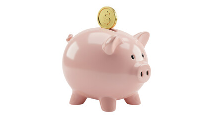 Isolated Piggy Bank