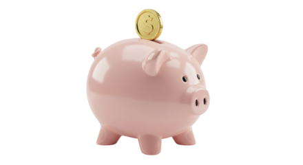 Isolated Piggy Bank