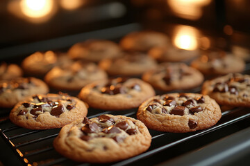 A close-up of a tray of cookies.