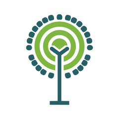 vector illustration of an abstract background with tree