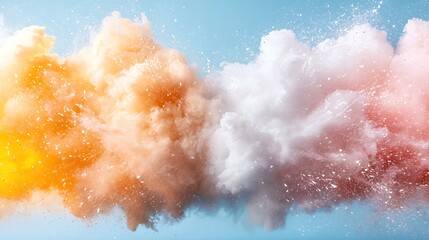 Fototapeta premium Colorful Cloud Explosion