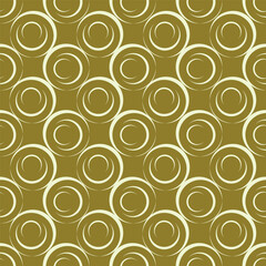 Seamless vector geometrical pattern. Endless background with hand drawn circles. Graphic illustration. Print for cover, fabric, wrapping, background
