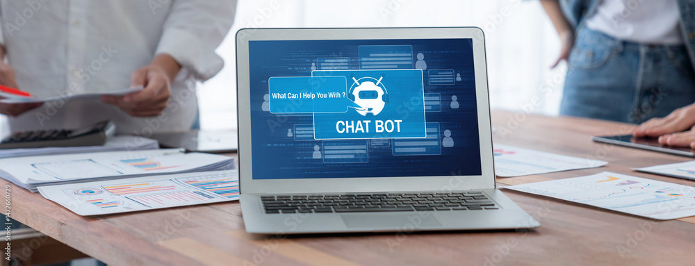 Poster Chatbot software application for brisk online business that automatically reply to customer questions