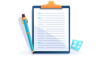 Digital Marketing Strategy with Check List Mark in Vector Illustration