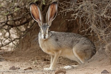 Jack Rabbit: A Dynamic Wildlife Symbol of the South Texas Ranch Landscape