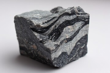 Gray Gneiss Sample from Karelia: A Metamorphic Stone Showcasing Earth's Geological Wonders