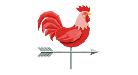 Isolated Rooster Weather Vane