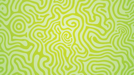 Obraz premium Lime Green Abstract Swirl Pattern: A captivating abstract background featuring a seamless pattern of lime green swirls and lines, creating a dynamic and energetic visual.
