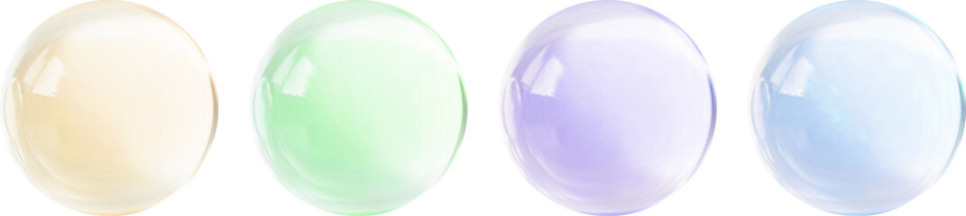 Realistic glossy  rainbow ball.Abstract 3D light bubble with glare.Geometric abstract  iridescent liquid shape.