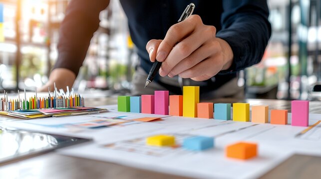 Data Analysis with Colorful Bar Graph