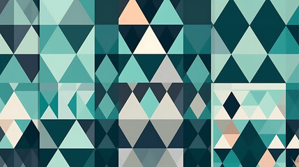 Triangle Pattern Background – Muted Modern Palette