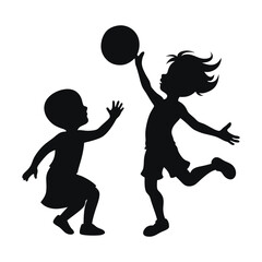 silhouette, sport, vector, illustration, woman, 