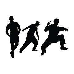  evolution l silhouette illustration on white background 