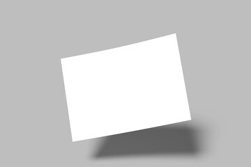 A4 postcard blank mock up