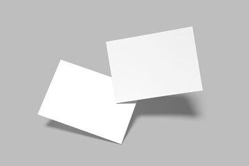 A4 postcard blank mock up