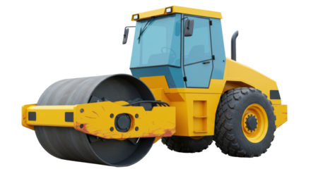 Isolated Road Roller