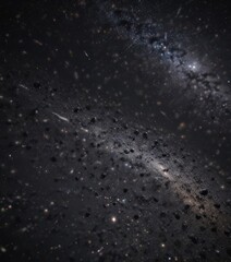 Dark canvas sprinkled with glittering stars, cosmic dust ,  awe,  stardust,  wonder