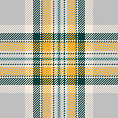Stylish yellow, teal, and gray plaid pattern.  Perfect for textile design, website backgrounds, or fashion projects.  This contemporary take on a classic design evokes warmth and sophistication.