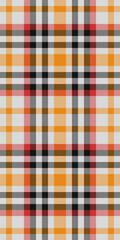 Cool vector tartan texture, handkerchief check background textile. Vibrant pattern plaid fabric seamless in gainsboro and black colors.