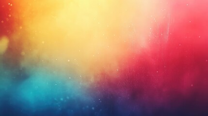 Vibrant abstract background with colorful bokeh and gradient effects in warm and cool tones, creating an energetic and dynamic visual impression for design use
