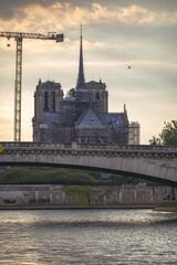 Reconstraction of Notre Dame in Paris