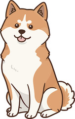 Akita Dog breed vector
