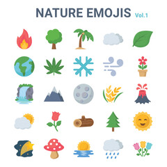 Nature vector icon set 