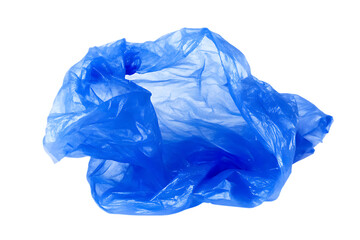 Fototapeta premium Abstract Crumpled Blue Plastic Bag Texture Background