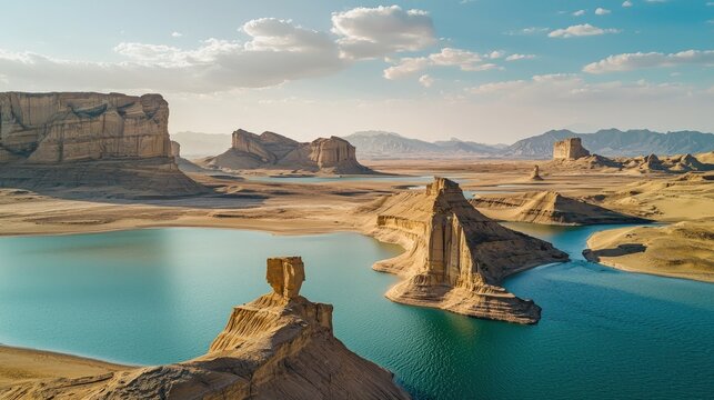 Iran landscape deserts and Zagros Mountains beautiful nature view