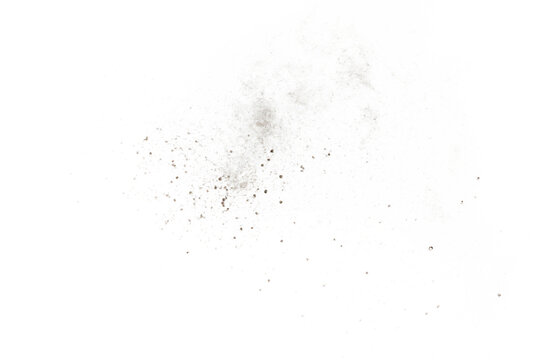 Abstract White Powder Explosion on Black Background for Design Elements