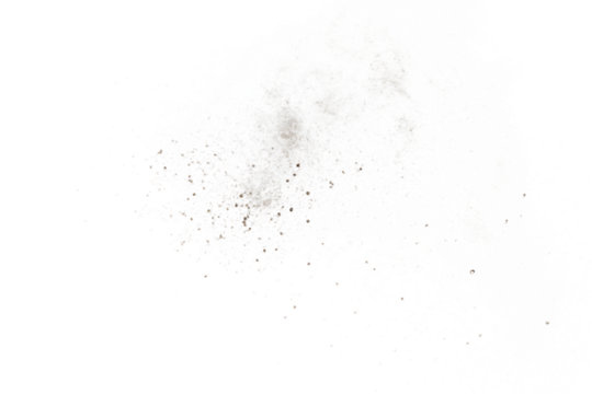 Abstract White Powder Explosion on Black Background for Design Elements