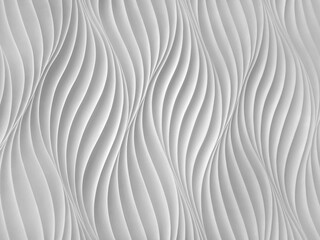 Abstract striped wavy white and grey background