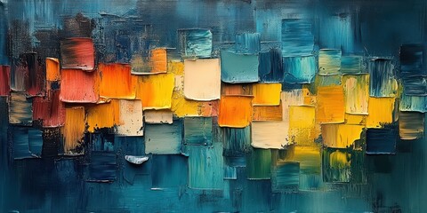 Expressive Abstract Art with Bold Palette Knife Layers