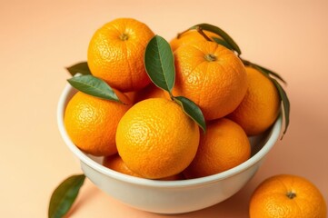 Vibrant Bhutanese Oranges in a Bowl