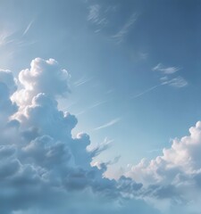 Soft light blue abstract, blurred gradients, ethereal cloud formations , airy, tranquil, texture