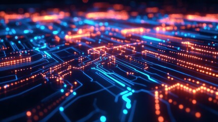 Obraz premium Cyber AI Technology Shaping Advanced Neural Intelligence