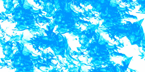 Abstract watercolor featuring a Sky Blue and white sky with wispy clouds. Festive New Year grunge background with Flowering design. Blue dust particle splash on white background. soft blue color 