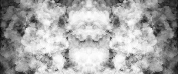 realistic fog or smoke on a black background. Smoke abstract illustration