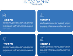 Fototapeta premium Minimalist Three-Step Infographic Template for Business and Presentations