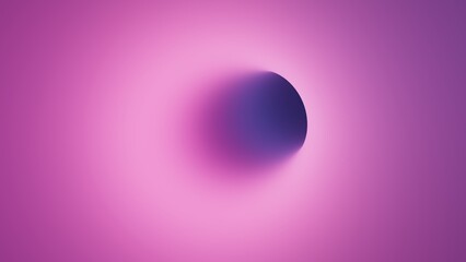 abstract pink and violet gradient background with round hole