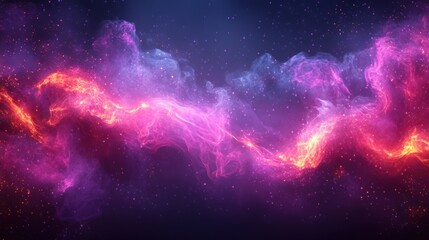 Fototapeta premium Cosmic Nebula Swirling, Galaxy Background, Digital Art, Abstract Design