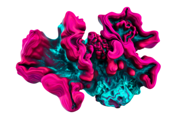 Colorful abstract design with organic shapes and textures