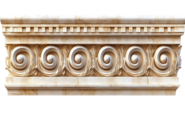 Intricate architectural detail showcasing a decorative white corbel featuring elegant swirls and floral designs, ideal for elegant home decor or classic building embellishments